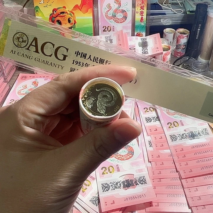 蛇年纪念币整卷20枚00000000000000