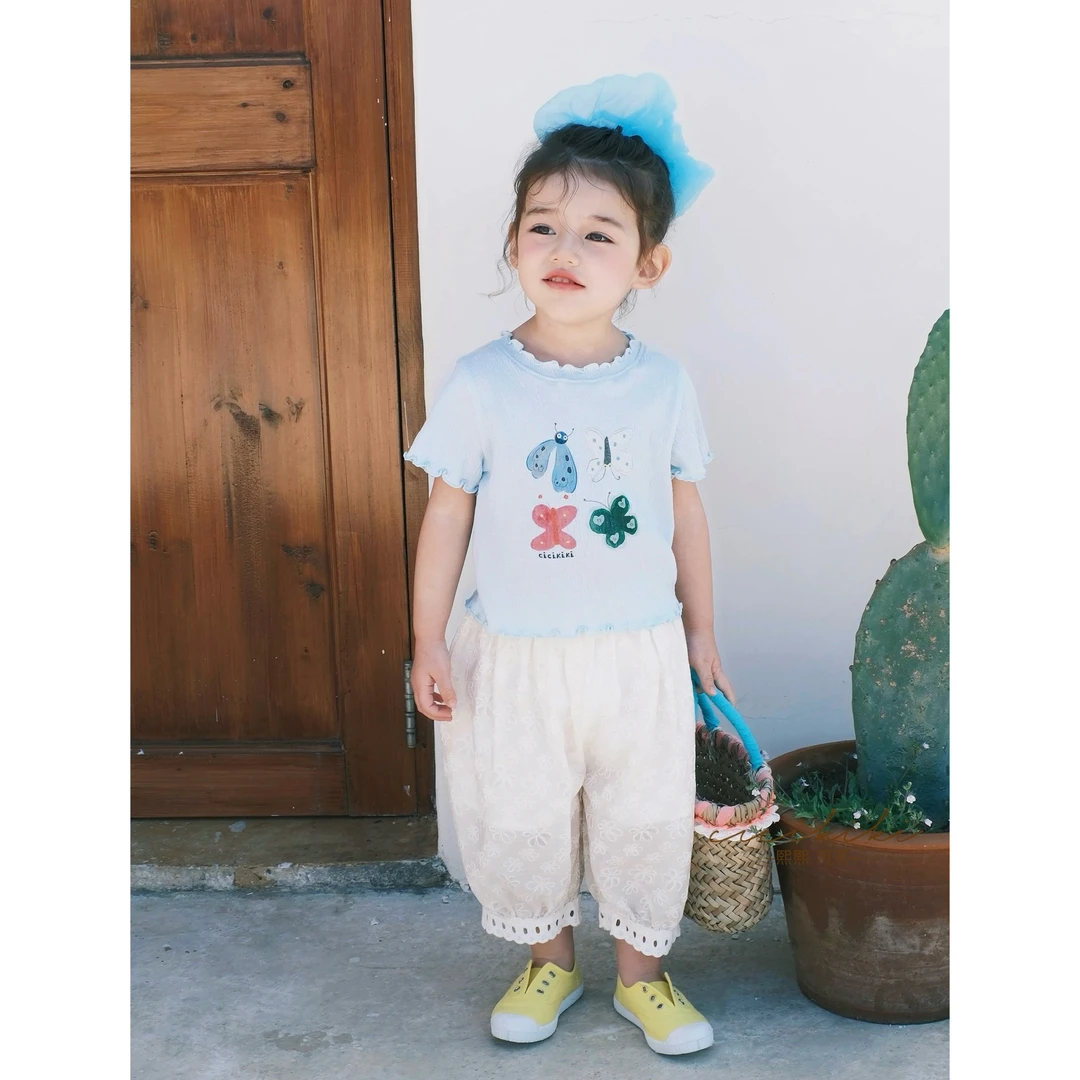 现货【贝拉】2025儿童夏季新款休闲时尚品质印花T恤 熙熙可可TX2539