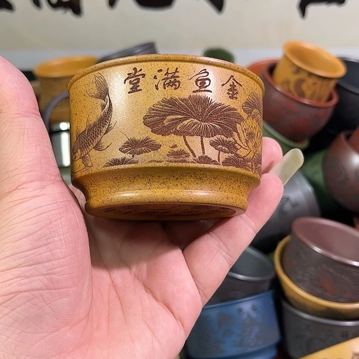 茶杯紫砂全手工紫砂主人杯