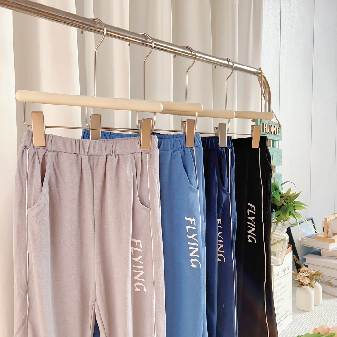 儿童夏季轻薄透气宽松束脚防蚊九分裤 飞行员248