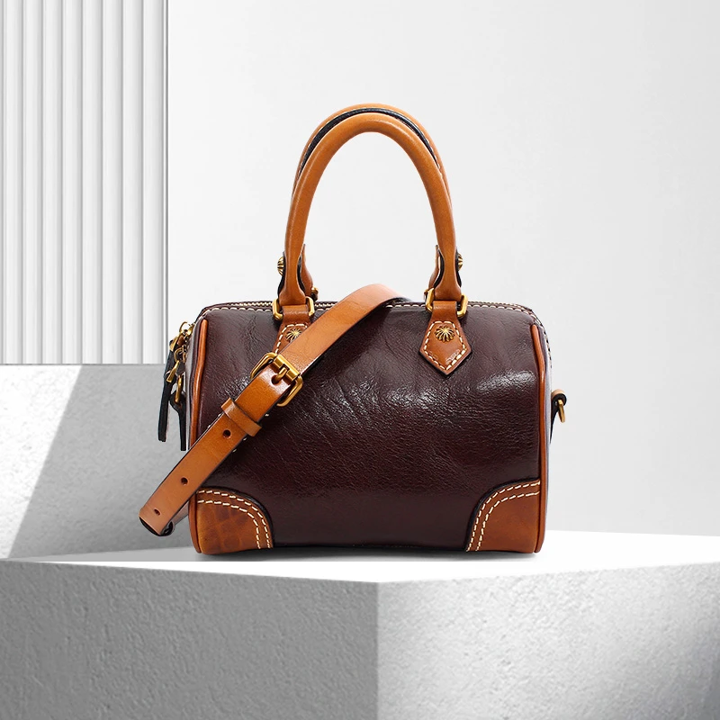 【会长夫人】【潘文青补贴】简约百搭斜挎单肩手提女包TK808-3024W-H