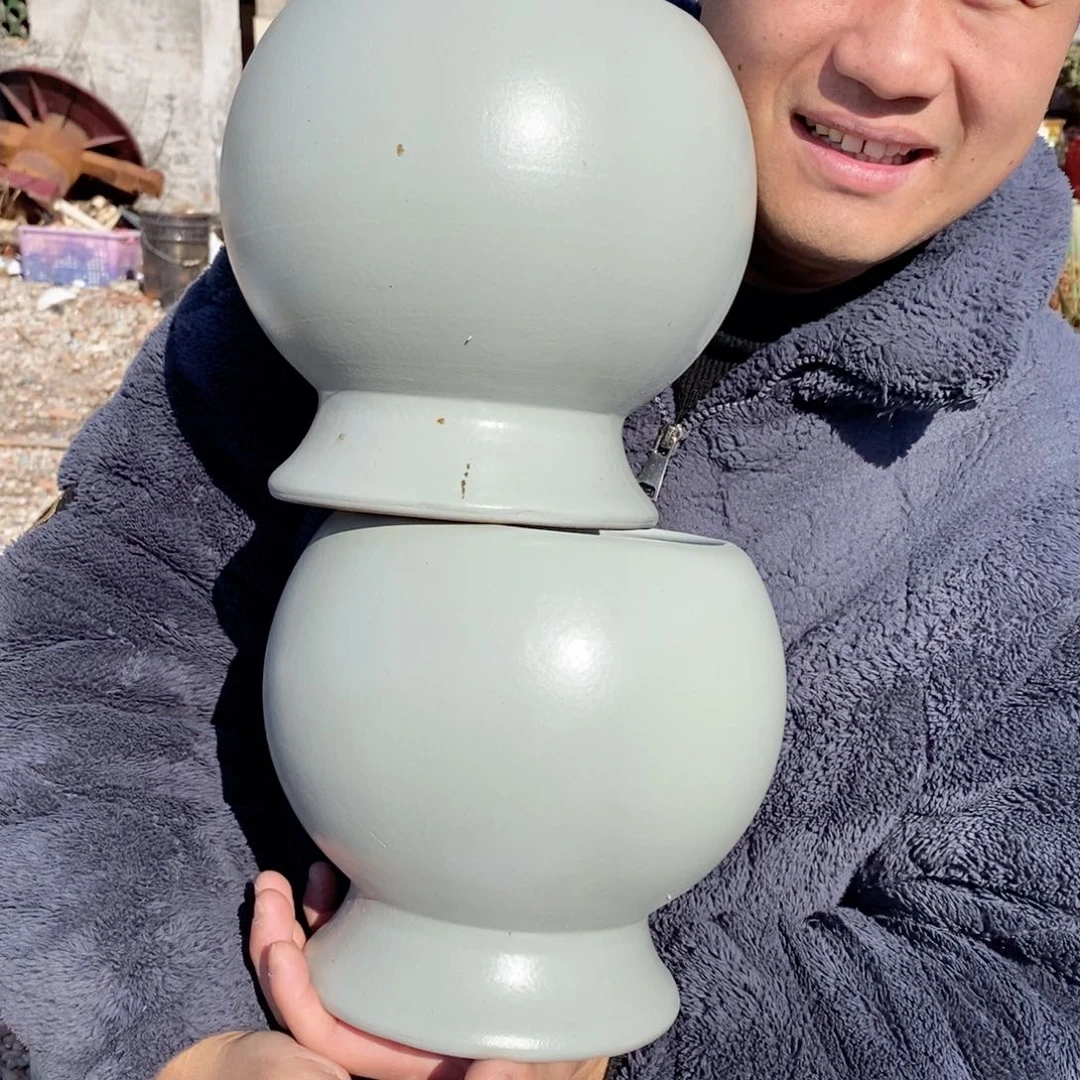 红陶杨杨花盆0209-1023