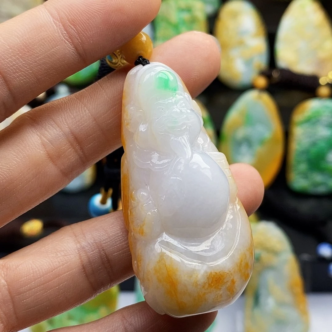 颈饰未镶嵌翡翠翡翠A货一物一证