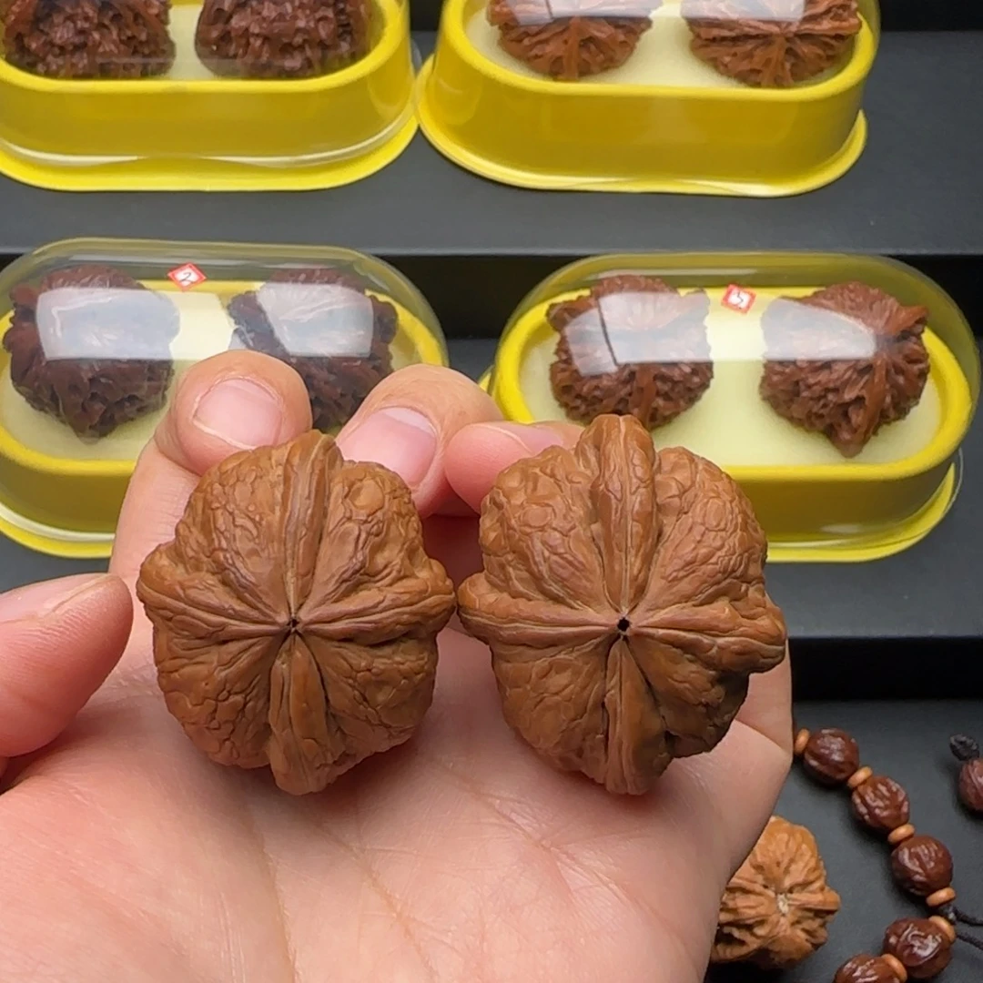 把件文玩核桃元宝全品四棱40