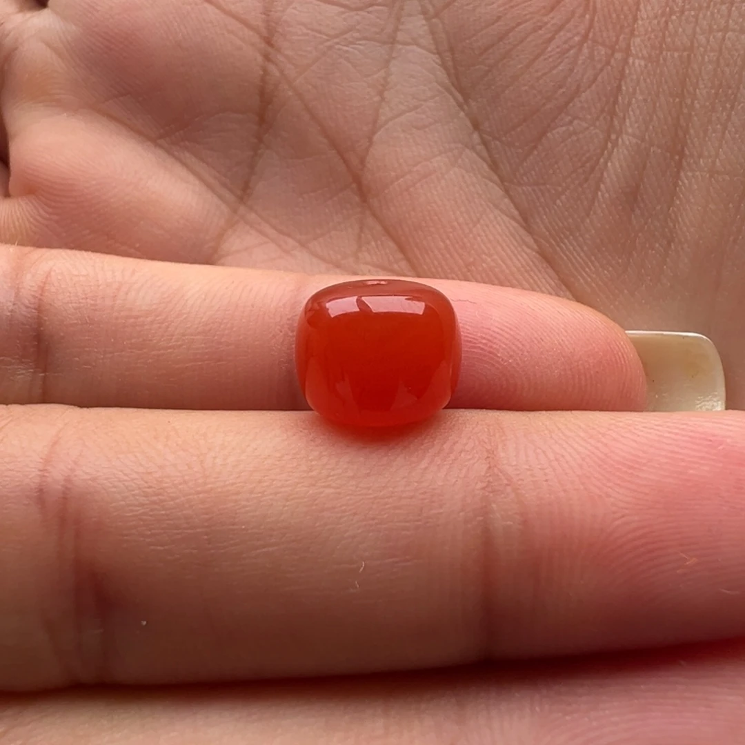 掐***蛋南红玛瑙未镶嵌老型9.8x8