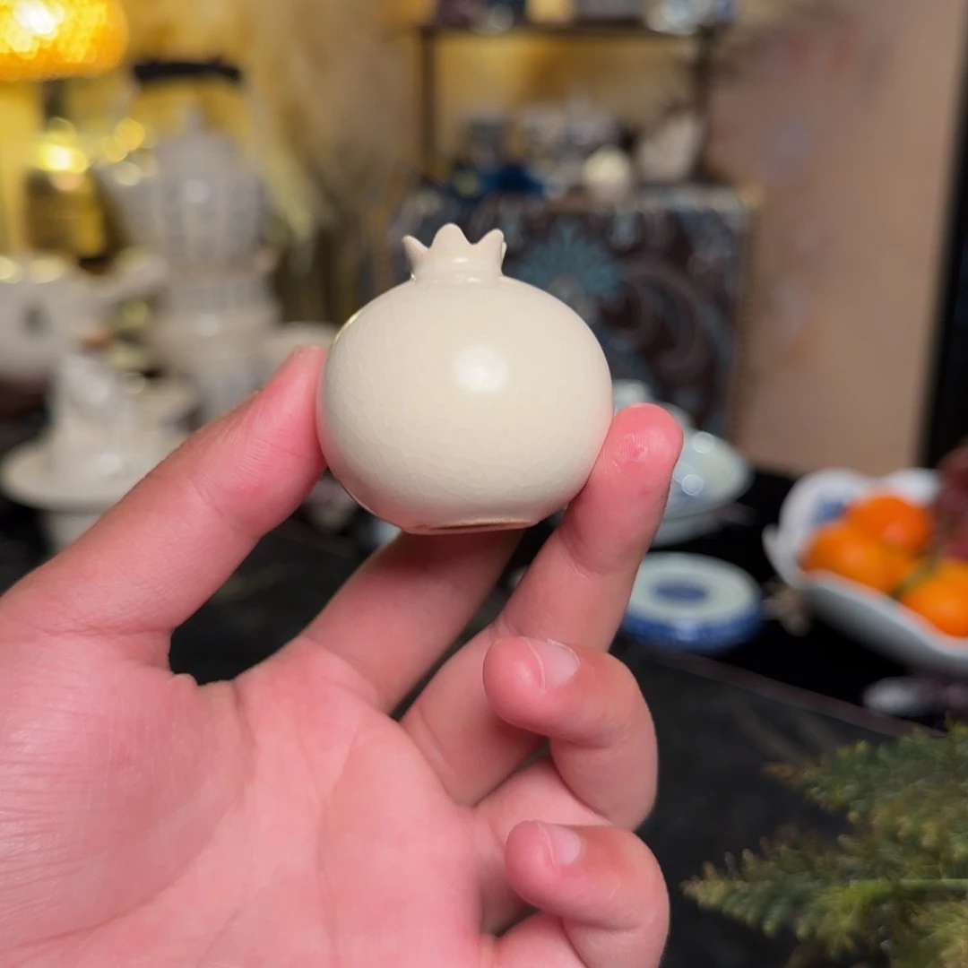 石榴樽香插小摆件