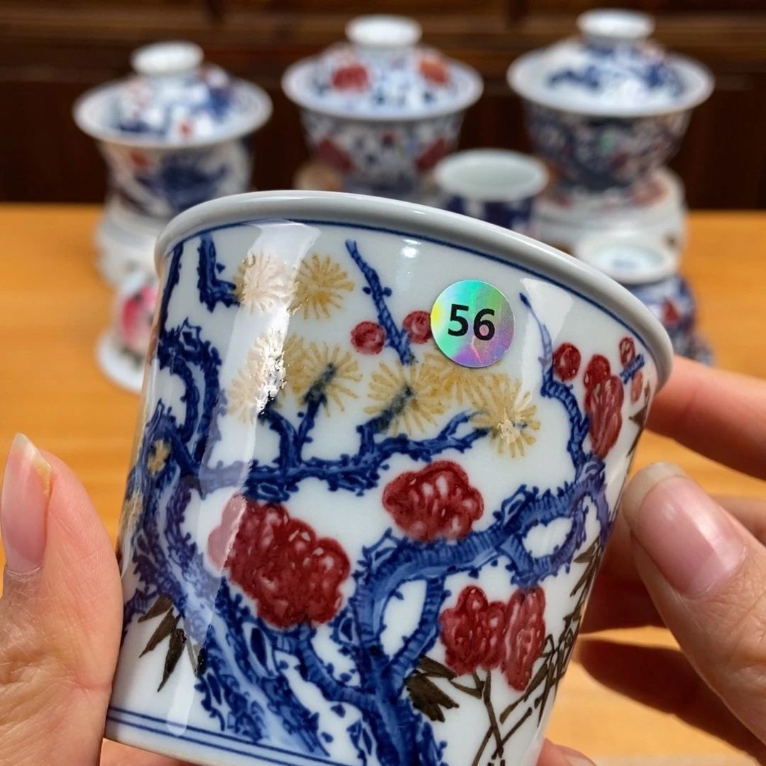 手绘现代茶具非古董