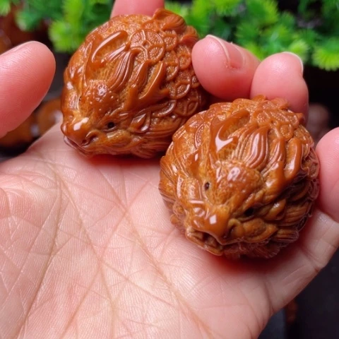 【闪购商品】手串/手链橄榄核35左右金币龙龟手球