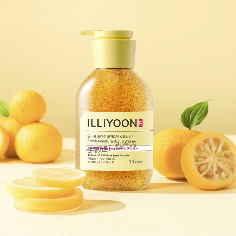 韩国爱茉莉一理润illiyoon柚子磨砂沐浴露柚子味VC温和去角质补水