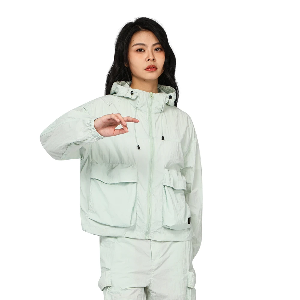 HUMTTO/悍途春夏户外轻薄透气开衫连帽运动休闲拉链外套18P668