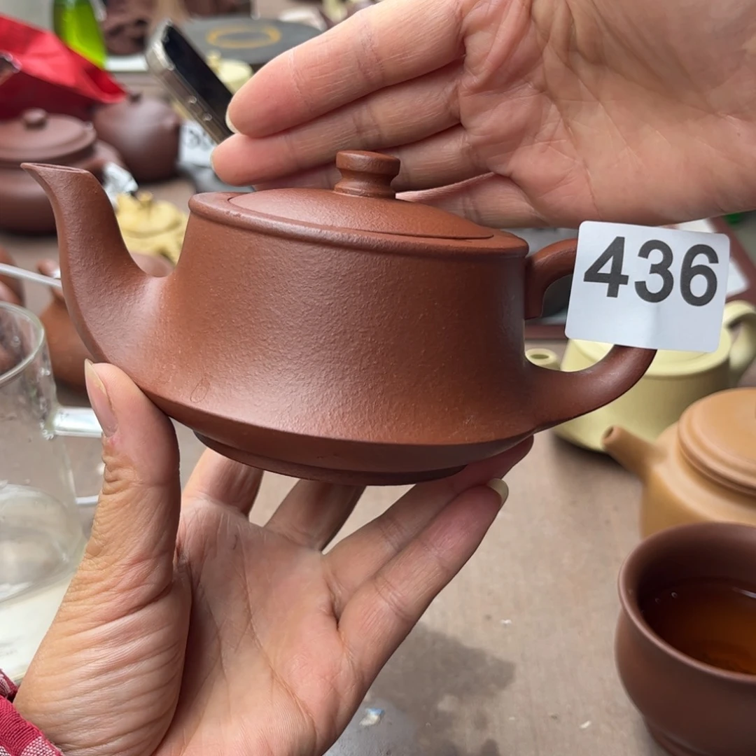 紫砂茶壶降坡泥半手240cc