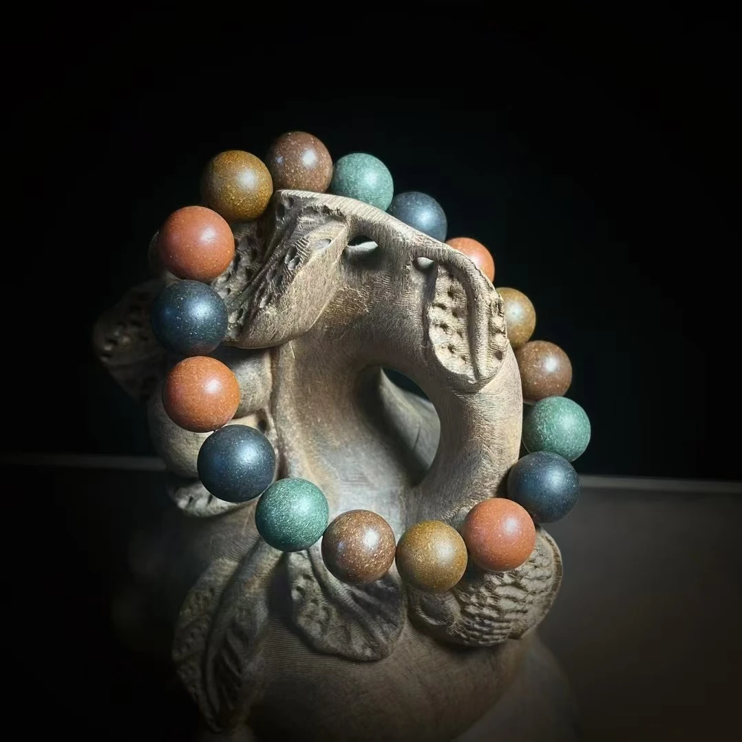 非金属木质手链 五行珠手串男女古法手工佛串念珠