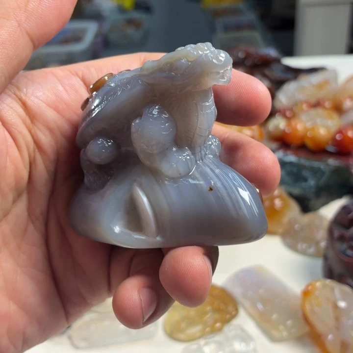 9***长玛瑙/玉髓未镶嵌吊坠(不含链)