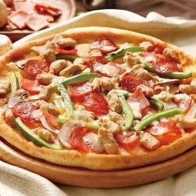 达美乐比萨金沙咸蛋黄嫩鸡豪华尊享金臻滋享松板肉大阪烧风味披萨