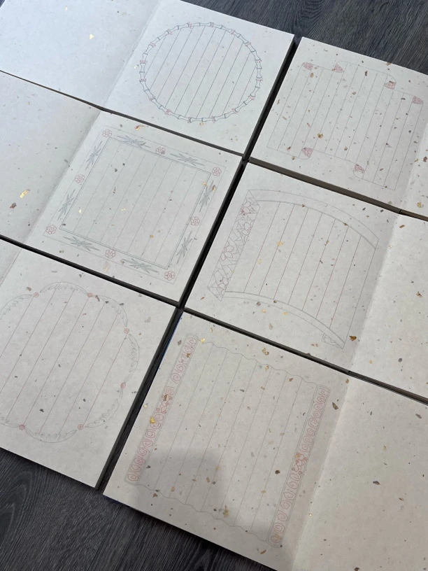 小楷专用册页 楮皮手工半生熟洒金宣纸册页一本 不挑款