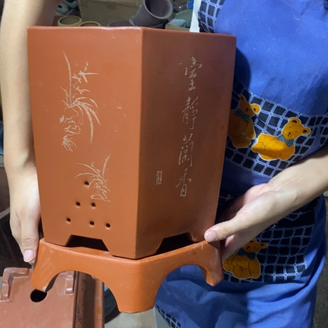 紫砂花盆口径口径20 23