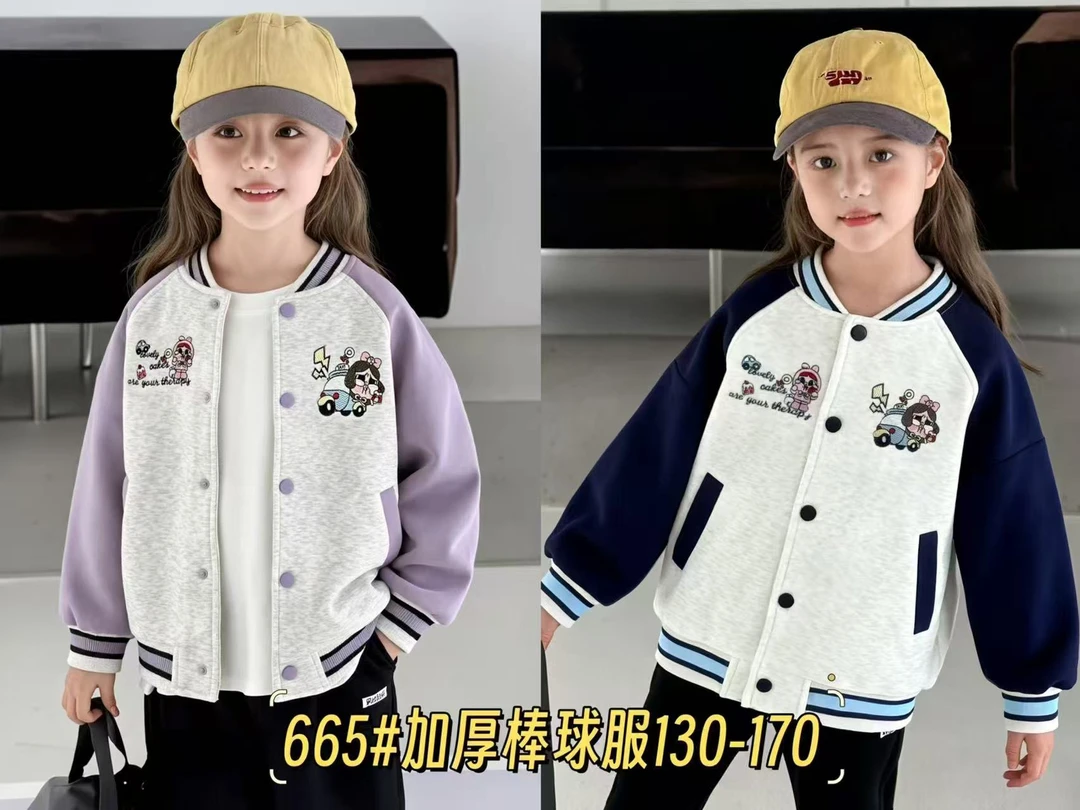 K80儿童冬季加绒外套车车卡通款