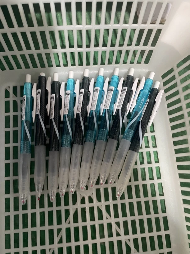 斑马蓝杆黑芯五支+黑杆黑芯五支