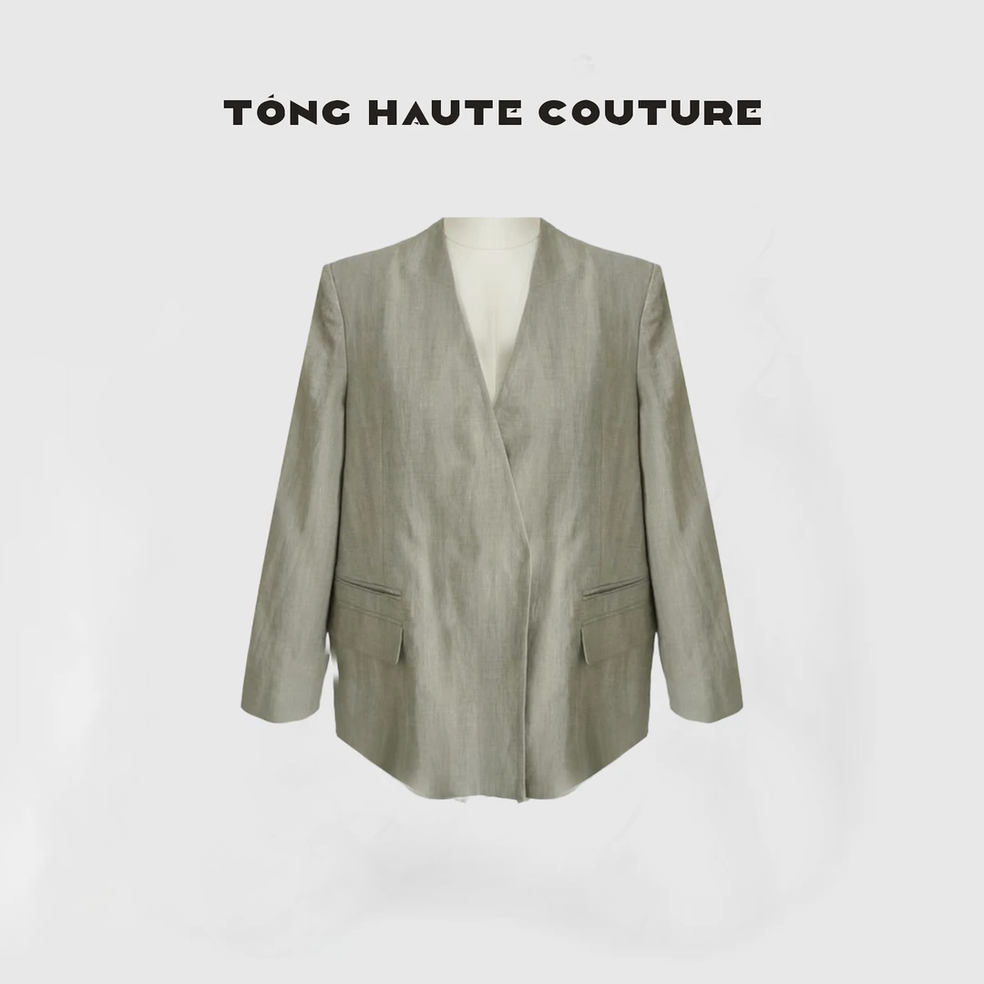 【百幕德】 100亚麻气质复古夏款必备百搭短欧若风外套 YW005