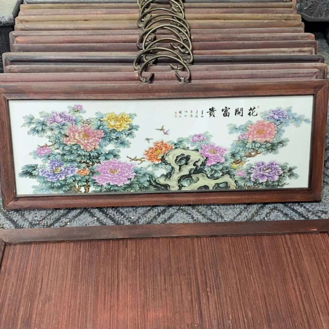 瓷53*21 景德镇瓷板画柴窑烧制