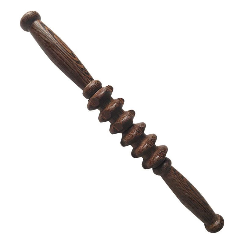 鸡翅木按摩棒瑜伽棒按摩瑜伽轮穴位棒经络按摩器敲打全身腰部按摩