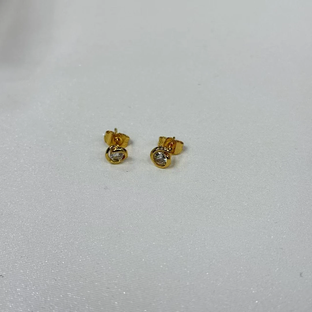 轻奢K黄色圆包闭口耳饰多样性发其一4JX6a3