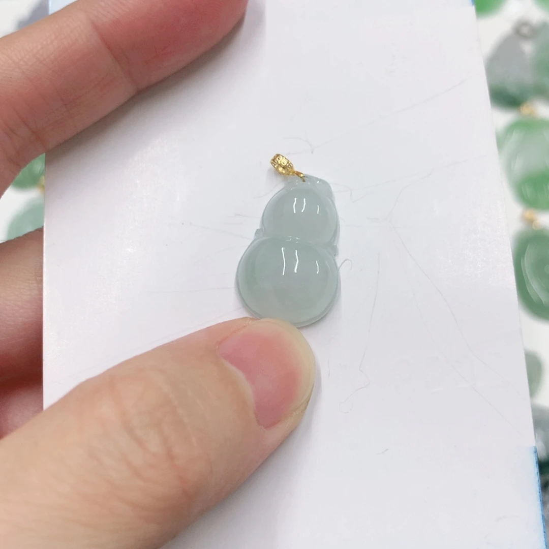 翡翠颈饰18K金镶嵌1212121212