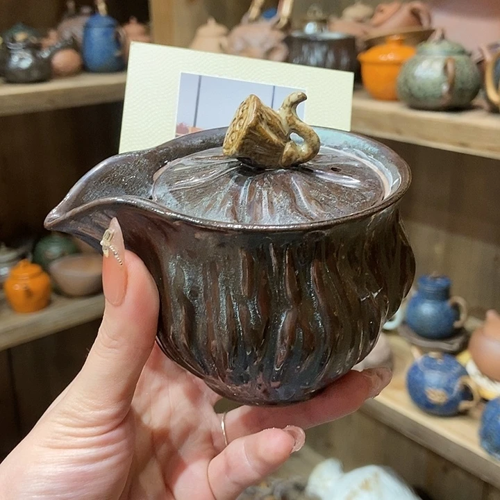 柴烧老岩泥高端茶器