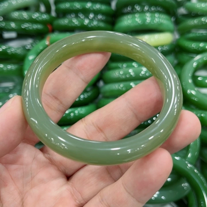 和田玉手镯未镶嵌55～1