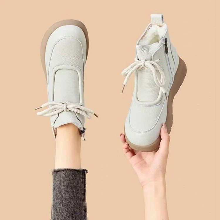 【品牌特卖】6粗跟短靴女秋冬网红高跟靴子软底加绒洋气马丁靴 丰