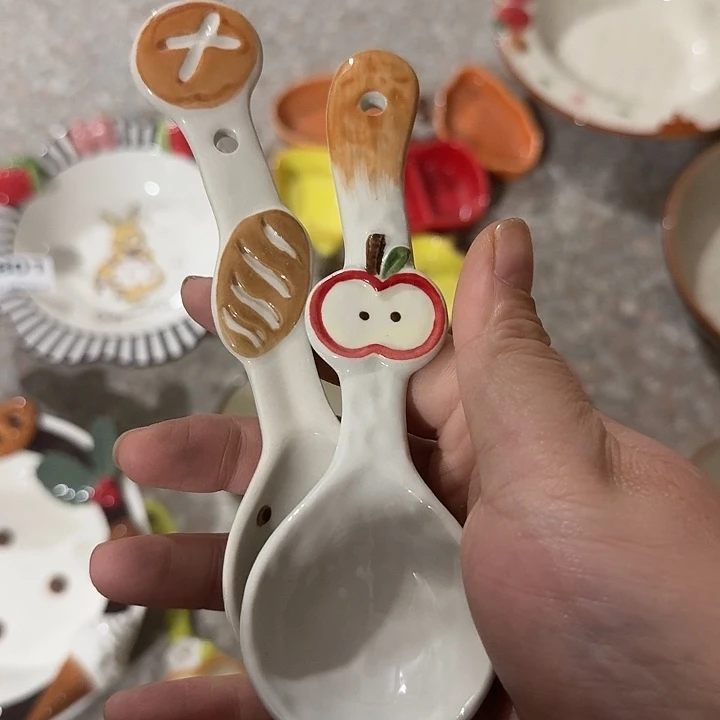 微瑕陶瓷完美主义者勿拍4个苹果1个面包