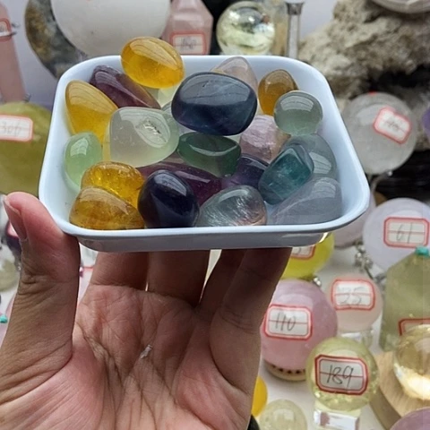 水晶珠宝半成品未镶嵌布****克20号