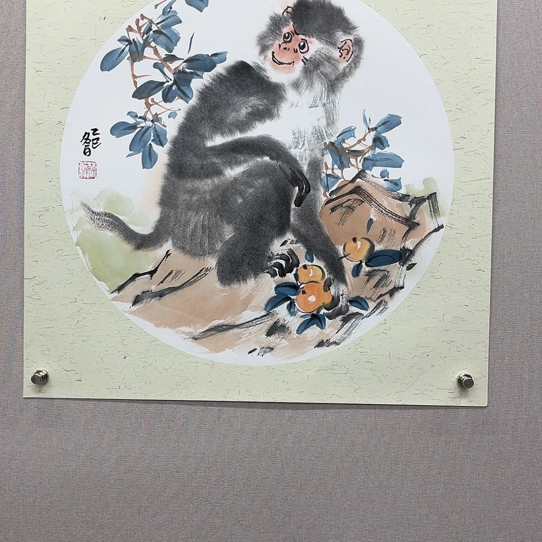 国画艺术家真人手绘