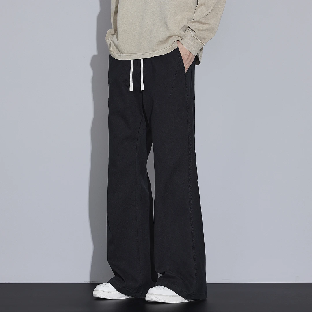 男款微喇牛仔裤2025秋季美式vibe高街潮牌垂感宽松痞帅阔腿休闲裤