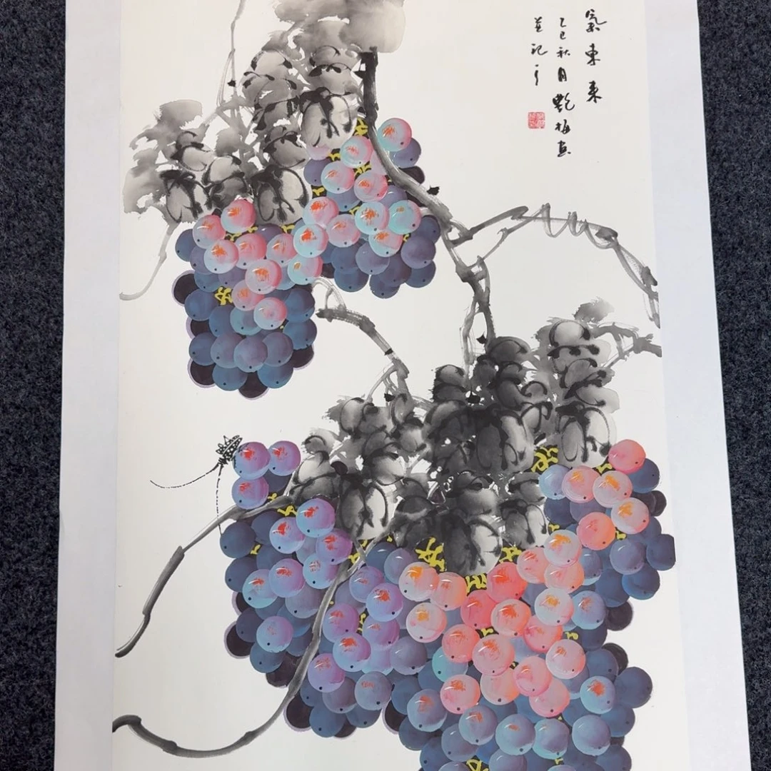 国画纯手绘山水花鸟作品