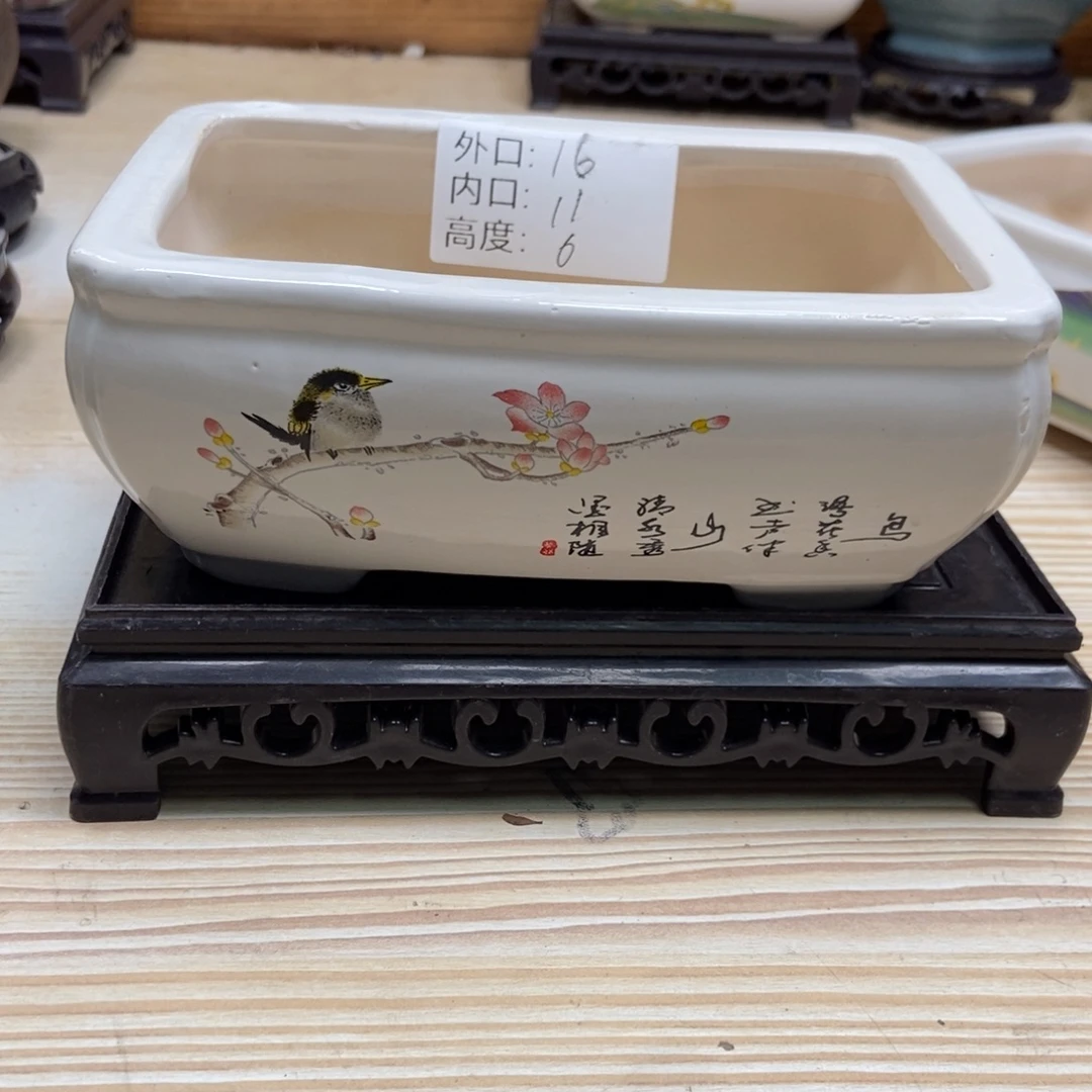 瓷片陶瓷花盆陶瓷艺术