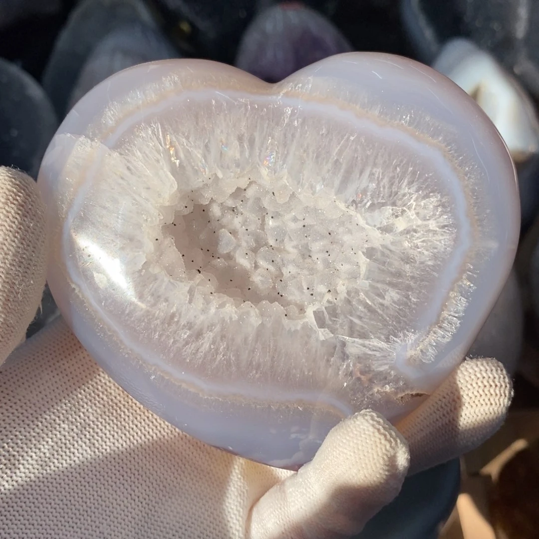 水晶牙软爱心未镶嵌