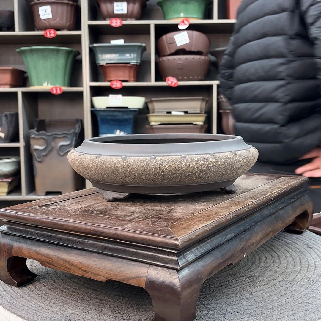 紫砂花盆探***爷紫砂的颜色很好看