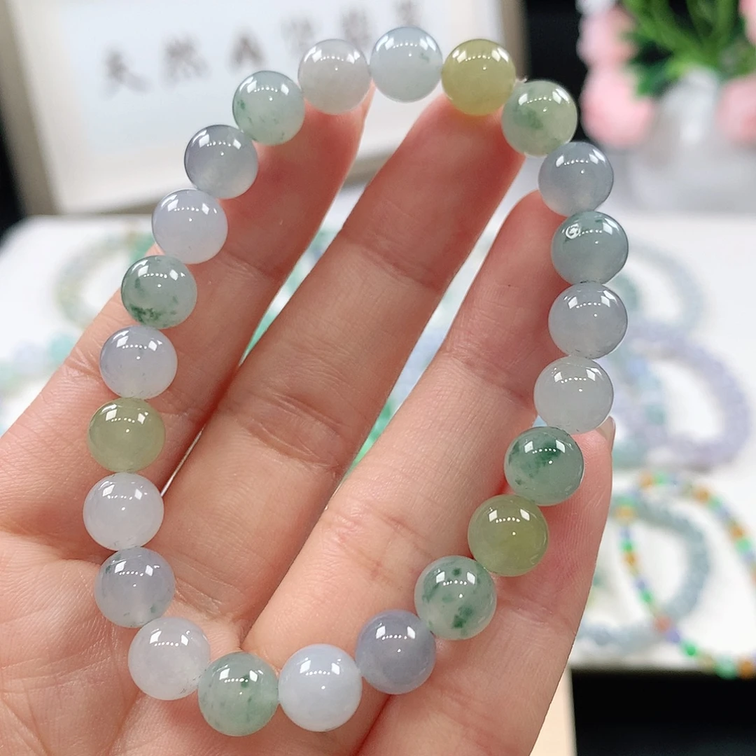 翡翠未镶嵌手链手链8mm