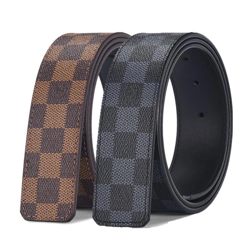 平滑扣无扣皮带牛皮男平滑扣款腰带男士皮带扣裤腰带百搭真皮时尚