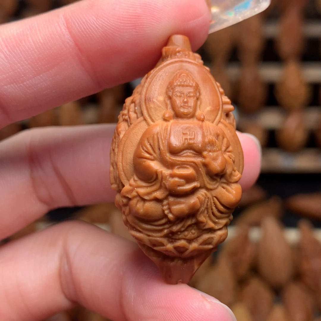 把件橄榄核如来佛