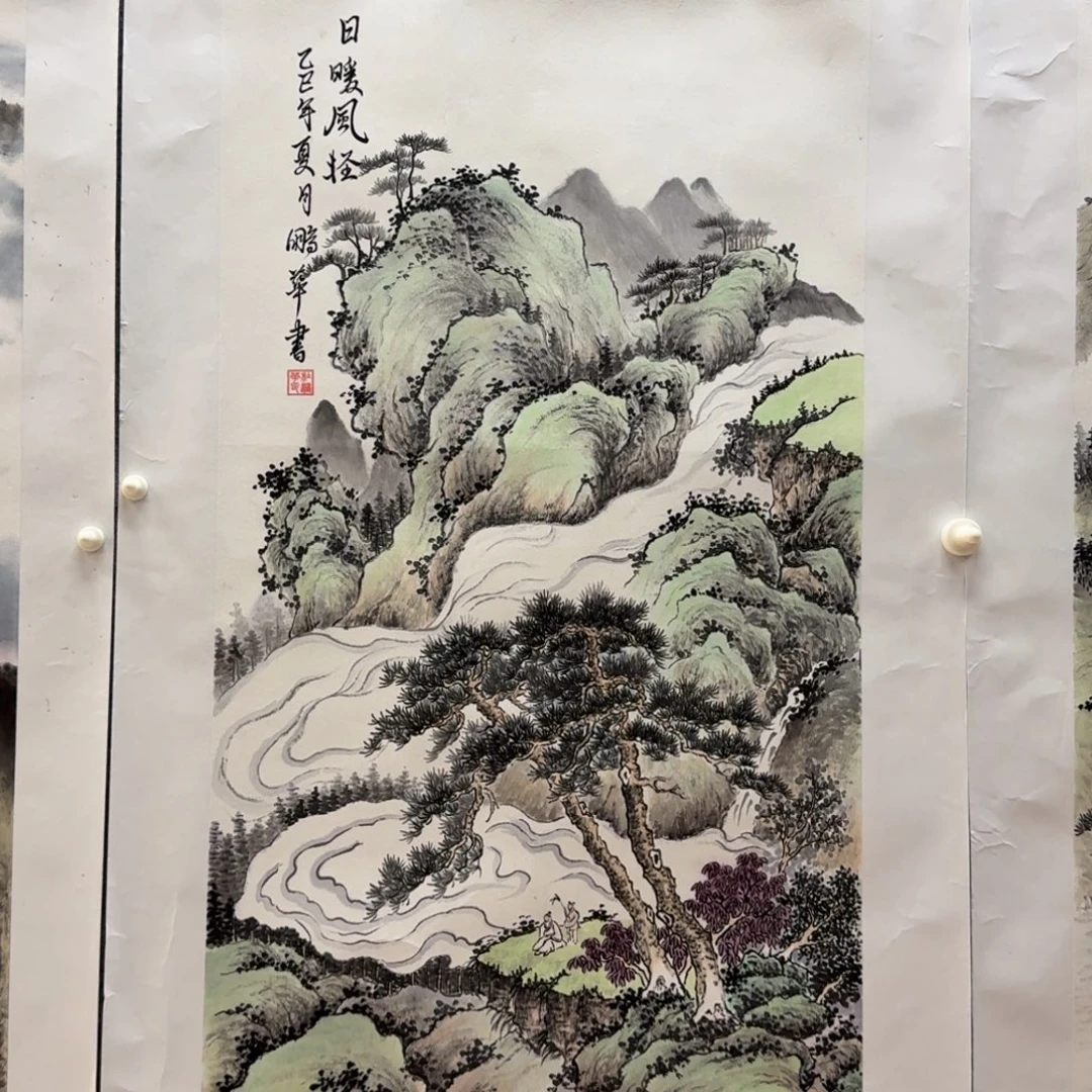国画杜老师三尺作品山水