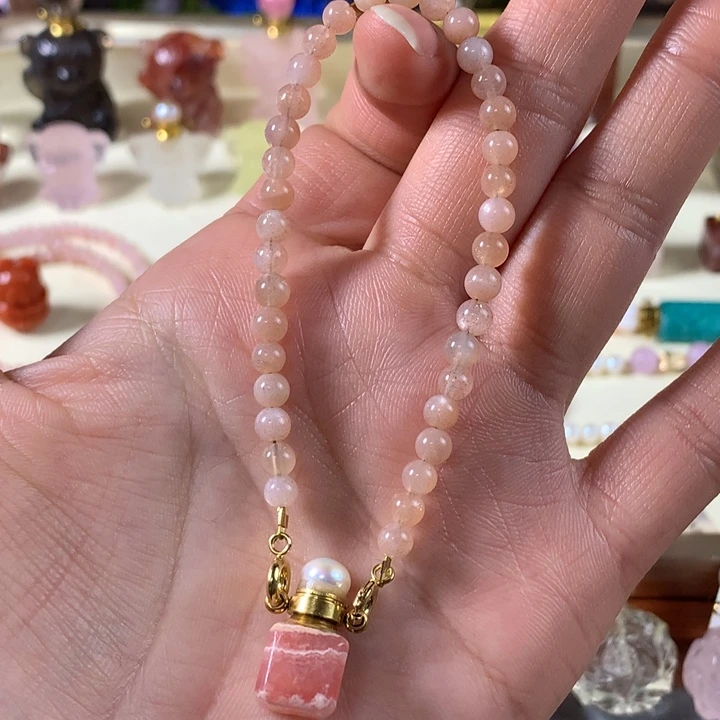 葡萄石未镶嵌香水精油瓶