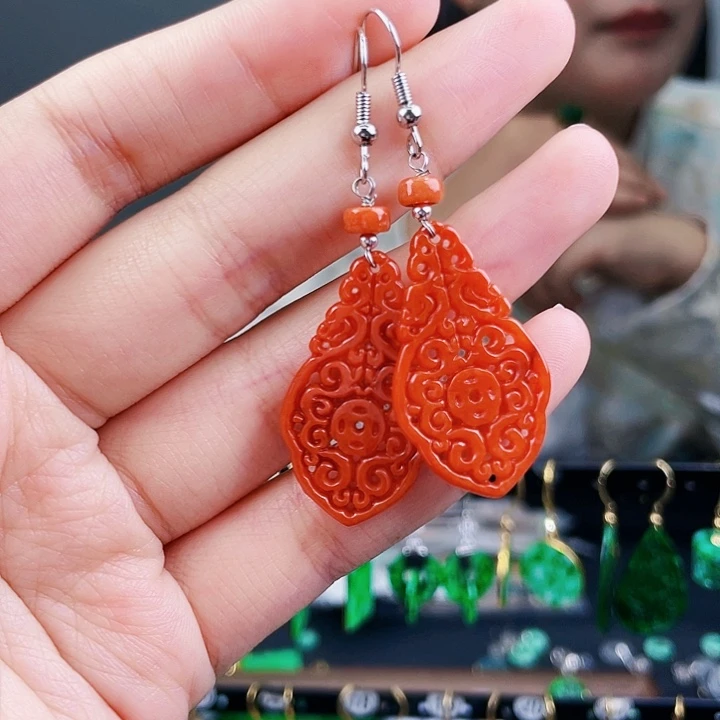 翡翠耳饰未镶嵌饰品