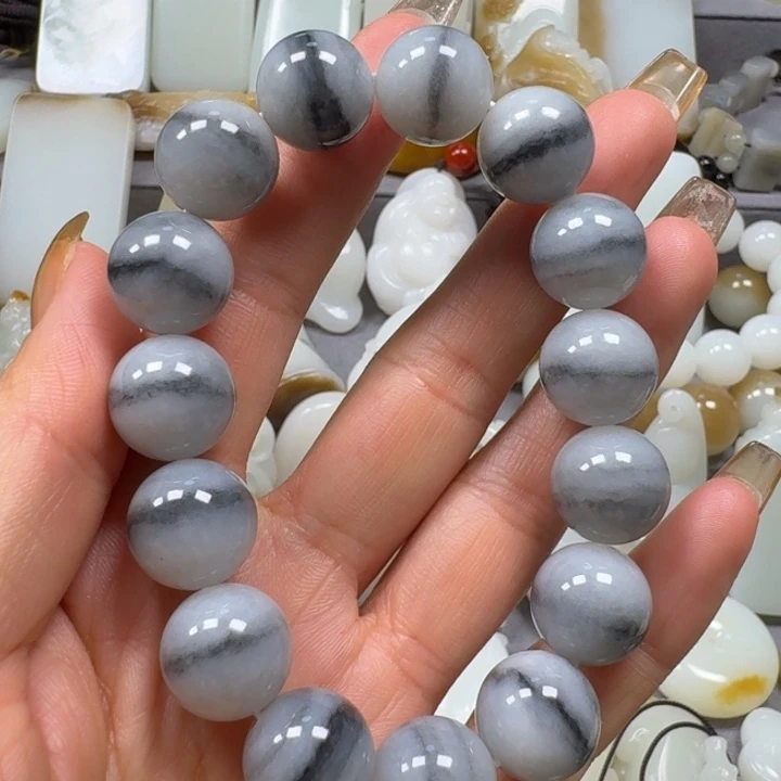 和田玉手串未镶嵌