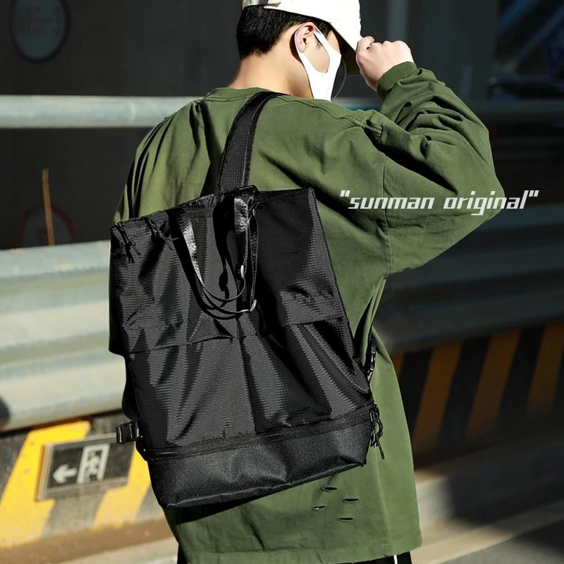 家同款双肩包男女通勤包托特包单肩背包拎包大容量小众学生书包