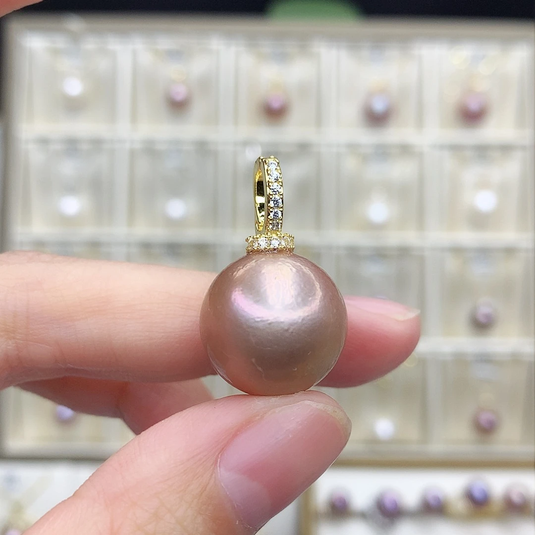 淡水珍珠吊坠(赠链)合金