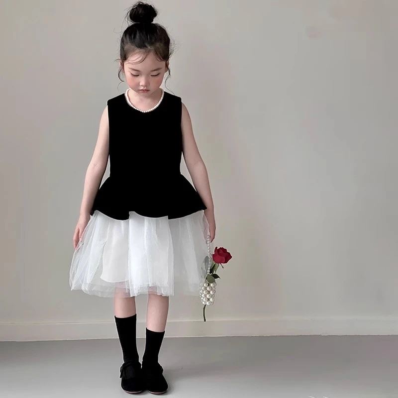 女童夏季连衣裙2025新款独特漂亮裙子儿童夏装小女孩高级感背心裙