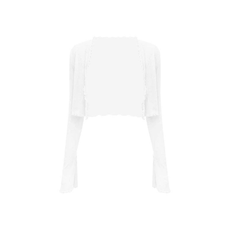 百搭短款冰感罗纹坑条纯欲辣妹显瘦开衫短款短款