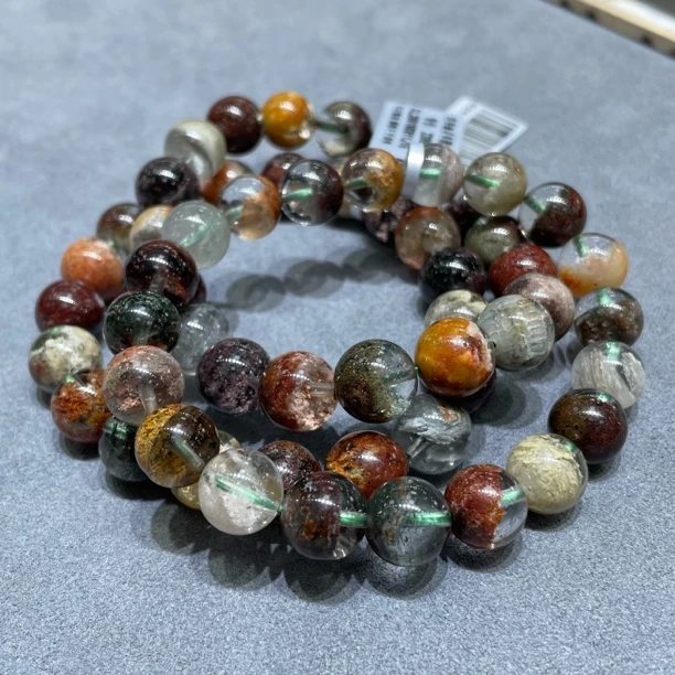 【书记甄选】天然四季幽灵单圈手链 多样性发一件 约10mm XL2661